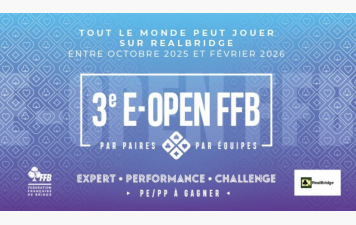 Participez aux 3es E-Open FFB sur RealBridge !