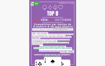 TOP 8 : inscriptions ouvertes !